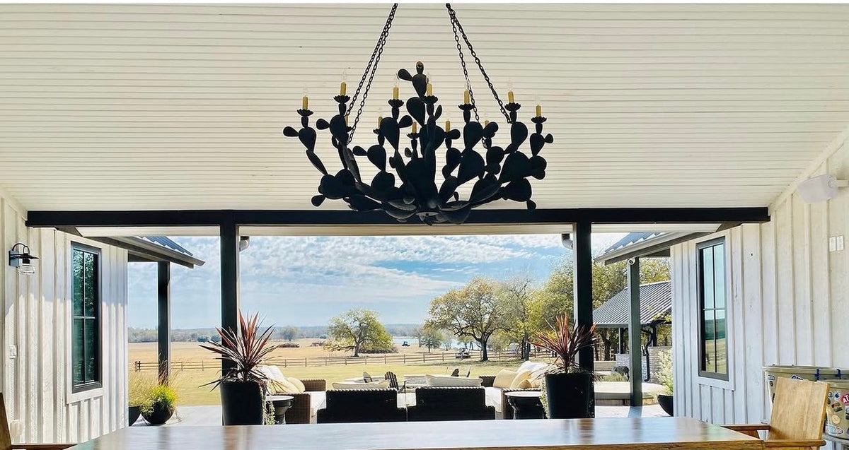 El Hierro Nopal - Wrought Iron Chandelier