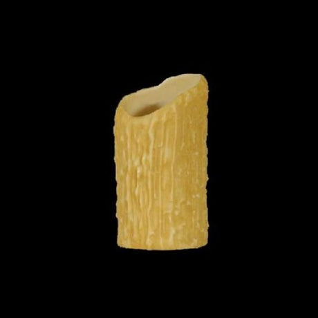 A unique lighting fixture featuring a rustic, textured design reminiscent of natural forms. The piece showcases warm, inviting tones and an organic shape, perfect for enhancing ambient spaces. Ideal for adding character and warmth to any interior.