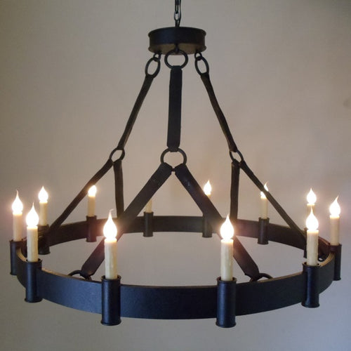Luchesse Chandelier - Wrought Iron Chandelier