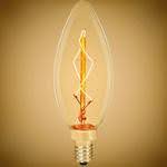 Straight Tip  Incandescent Chandelier Bulb