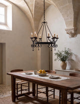 Círculo del Fuego - Wrought Iron Chandelier