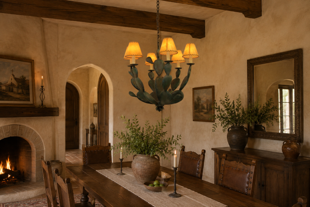El Hierro Nopal - Wrought Iron Chandelier
