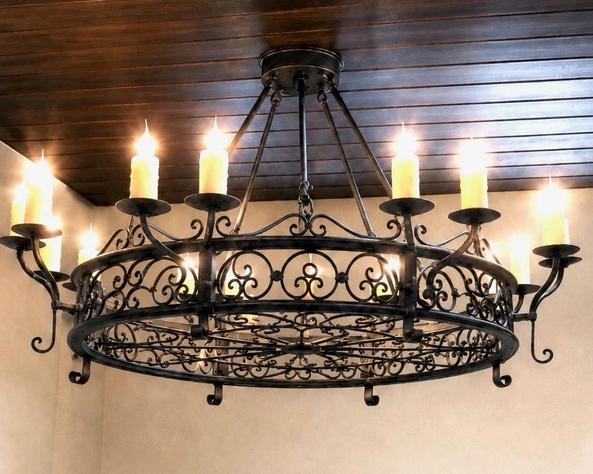 La Sevillana - Wrought Iron Fandelier