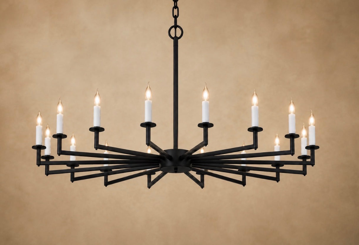 Luz Radiante - Wrought Iron Chandelier