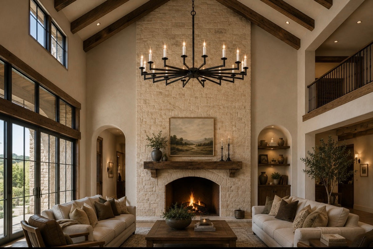Luz Radiante - Wrought Iron Chandelier