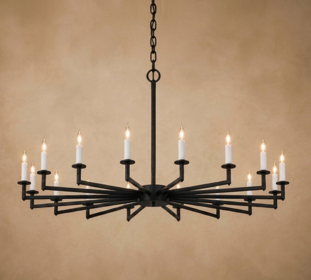 Luz Radiante - Wrought Iron Chandelier