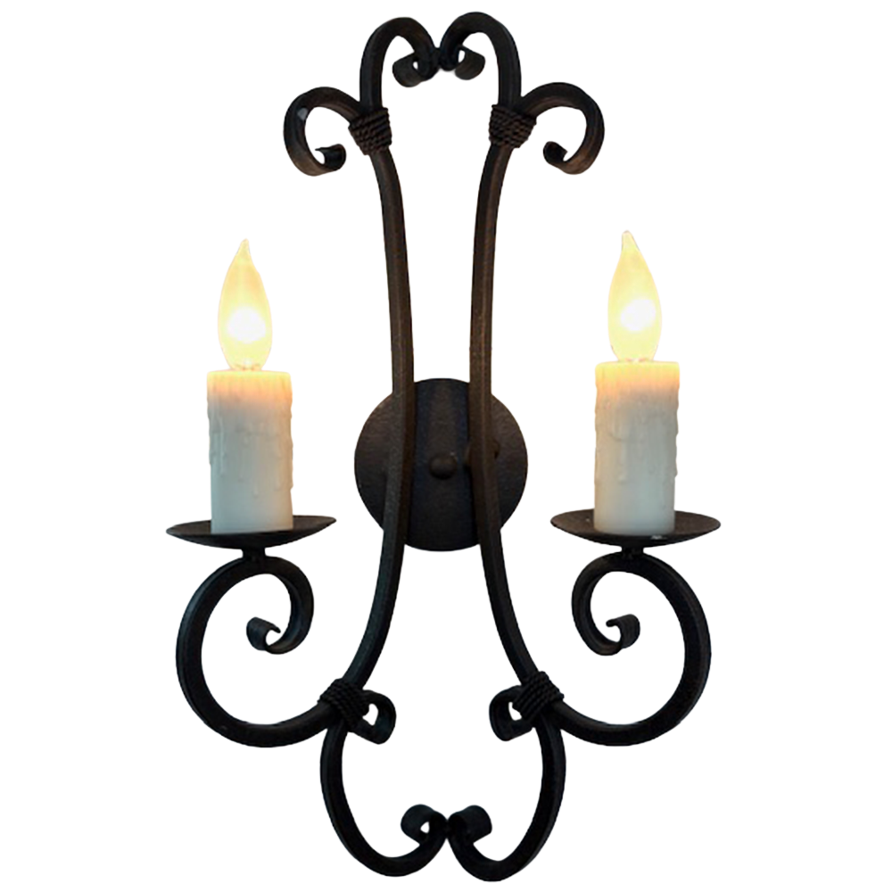 Tesorero de Candella - Wrought Iron Wall Sconce